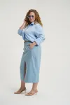 Блузка Deesses 6381 голубой