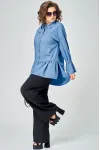Блузка Eva Grant 7080 голубой