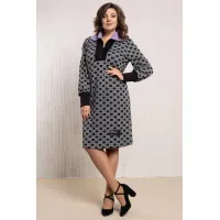 Платье Avanti 124-1 чёрно-лавандовый