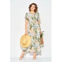 Платье Лилиана 1530 оттенки зеленого