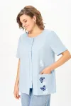 Блузка Дали 5768 голубая Блузка Дали 5768 голубая