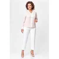 Кофта Swallow 695 пастельный бежевый в принт