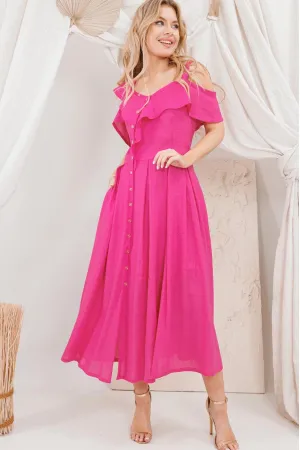 Платье Amori 9745 фуксия 170