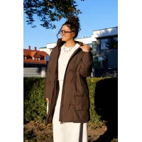 Пальто Beautiful & Free 8018 шоколад