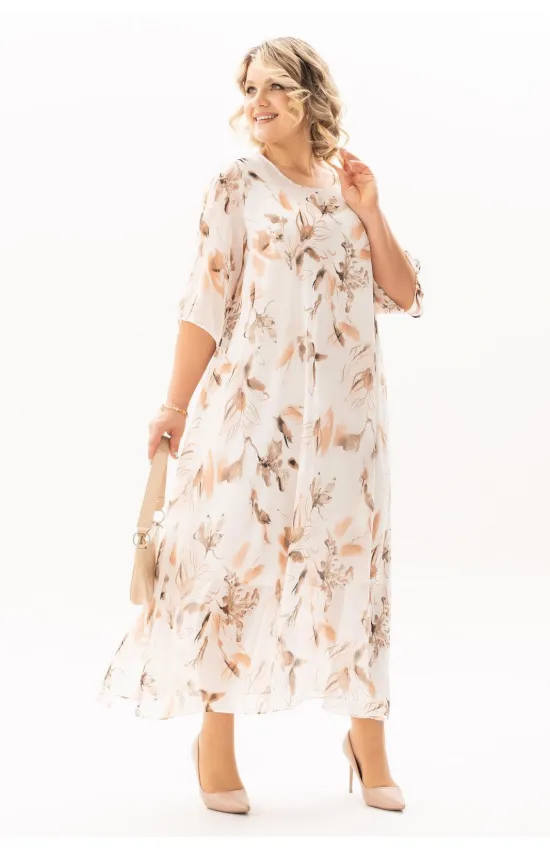 Платье Algranda 4144 Молочный,бежевый