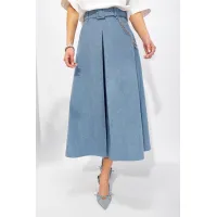 Юбка Люше 4322 голубой
