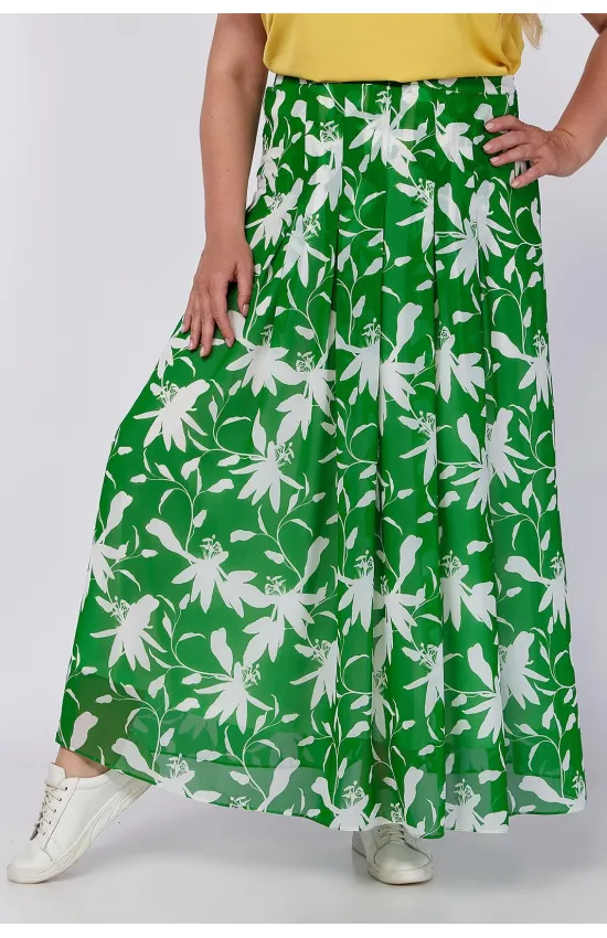 Юбка Algranda 3973-6-2 Зелень,Молочный