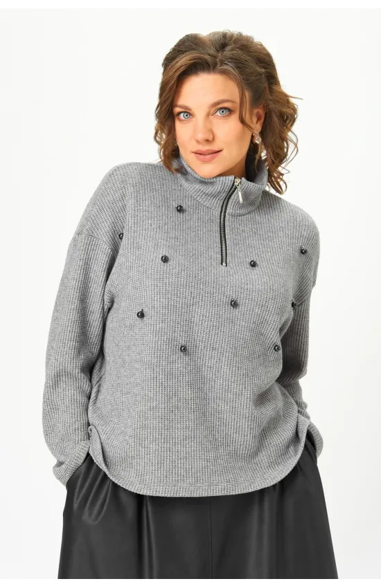 Блузка Andina City 3016 серый