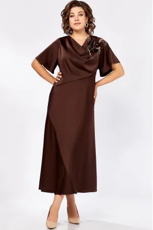 Платье Mira Fashion 5613-2 коричневый