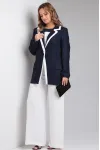 Пиджак Viola Style 6081 сине-белый