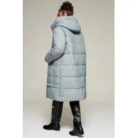 Пальто Beautiful & Free 8022 серо-голубой