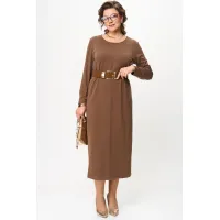Платье Карина Делюкс М-1388 коричневый