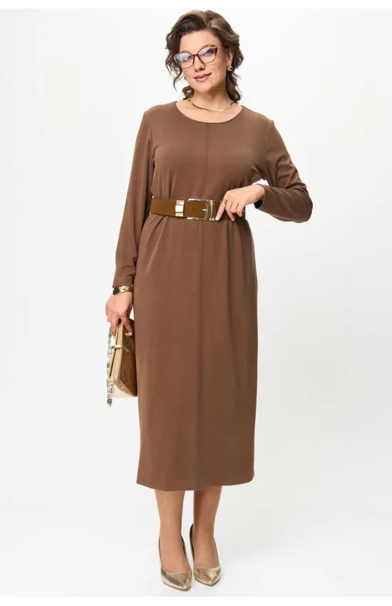 Платье Карина Делюкс М-1388 коричневый