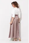 Платье Anastasia Mak 1229 жемчужный+капучино