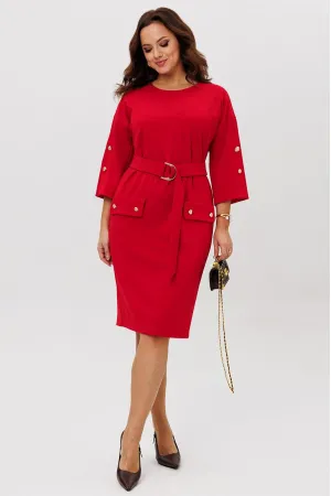 Платье Галеан Cтиль 998 красный