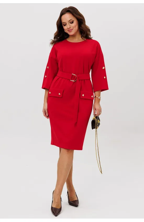 Платье Галеан Cтиль 998 красный