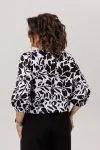 Блузка Anelli 1779 черно-белые цветы Блузка Anelli 1779 черно-белые цветы