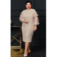 Платье Vittoria Queen 23973 бежевый