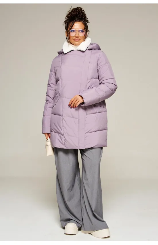 Пальто Beautiful & Free 8020 лиловый