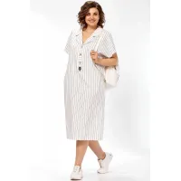 Платье Matini 3.1774 белый+полоска