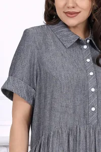 Платье Ninele 7536 Джинсовый