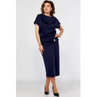 Платье Ольга Стиль С902 синий