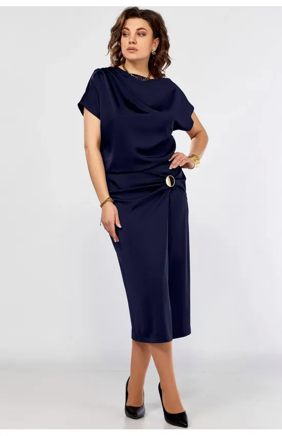 Платье Ольга Стиль С902 синий