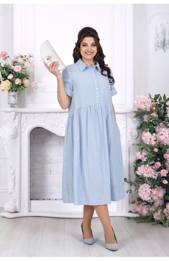 Платье Ninele 7536 Голубой