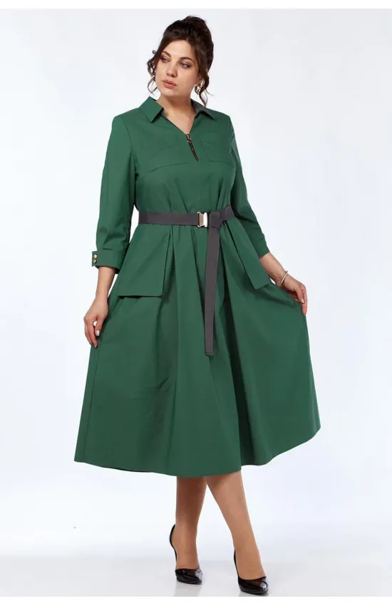 Платье Милора-Стиль 1250 изумрудный