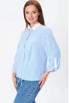 Блузка Modema 770-1 голубая полоска