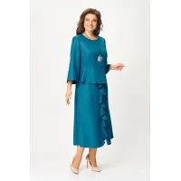 Платье Кокетка И К 1520 бирюза