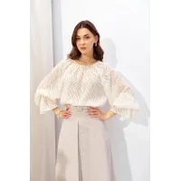 Блузка Люше 4324 молоко
