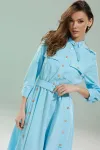 Платье Kaloris 2085 голубой