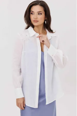 Блузка Mislana 12411 белый