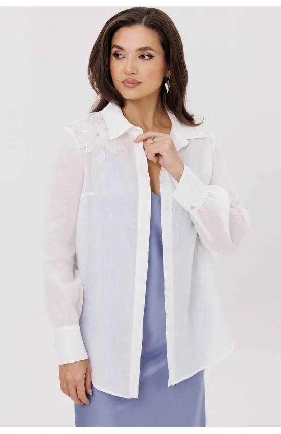 Блузка Mislana 12411 белый Блузка Mislana 12411 белый