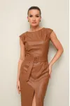 Платье Pur Pur 11-351/1 Карамельный Платье Pur Pur 11-351/1 Карамельный