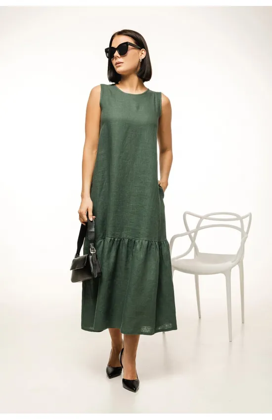 Платье Romgil тк122лл темно-зеленый
