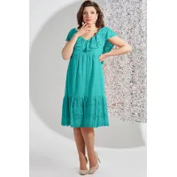 Платье Mira Fashion 5434-5 бирюзовый