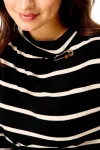 Кофта T&n 7733 черный в полоску.