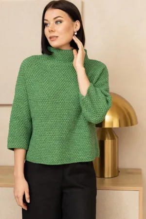 Кофта Romgil тз943ш зеленый лист