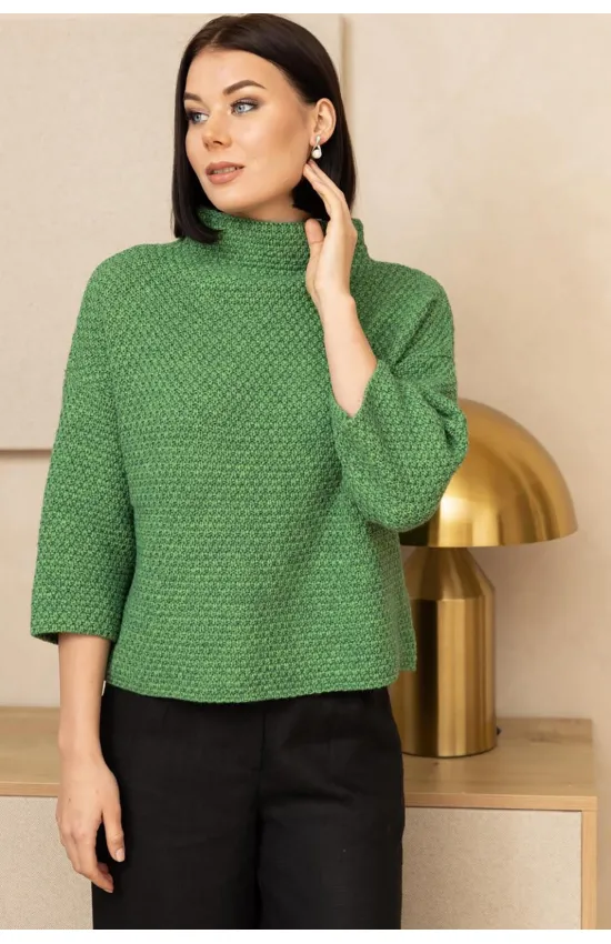 Кофта Romgil тз943ш зеленый лист