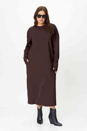Платье Sova 11255 коричневый