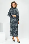 Платье Romanovich 1-2885 синий леопард