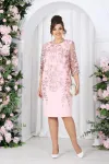 Платье Ninele 6053 Пудровый Платье Ninele 6053 Пудровый