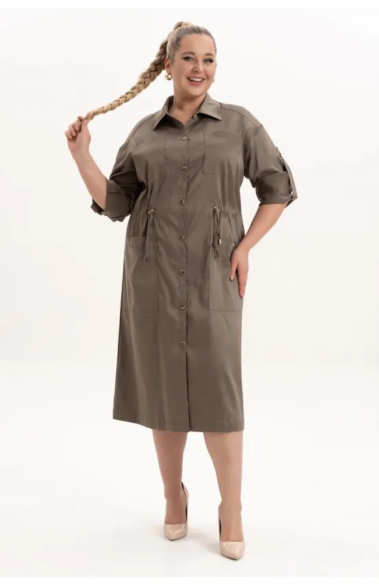 Платье Algranda 4122-2 Хаки
