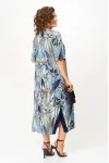 Платье Michel Chic 2168 голубой + цветы