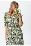 Платье Your Size 2255/170 Цветочный принт на черном