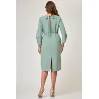 Платье Taita Plus 2222/1 серо-голубой