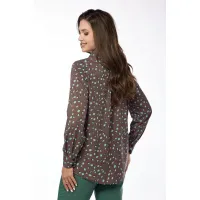 Блузка Lucky Fox 20303 камешки: кофе с молоком
