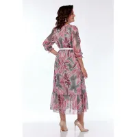 Платье Moda-Versal 2483 бирюзово-коралловый